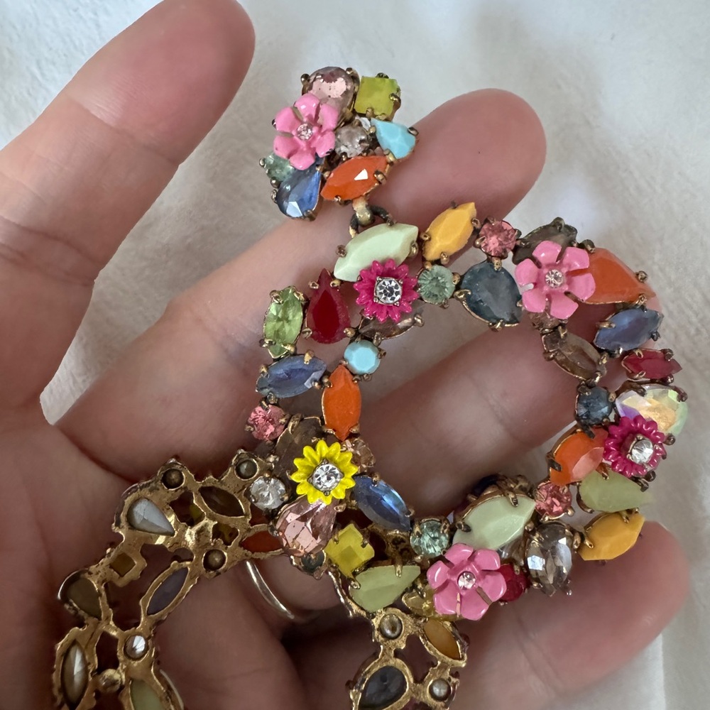 J. Crew Multicolor Floral Earrings